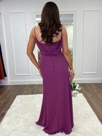 “Jodie” Bridesmaid Dress In Wildberry