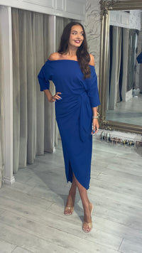 “Elsa” Dress In Royal Blue