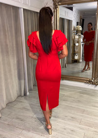"Sama" Dress In Red