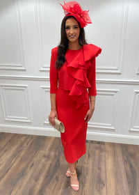 “Mabel” Dress In Red