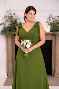 “Clover  Bridesmaid Dress In Hunter Green