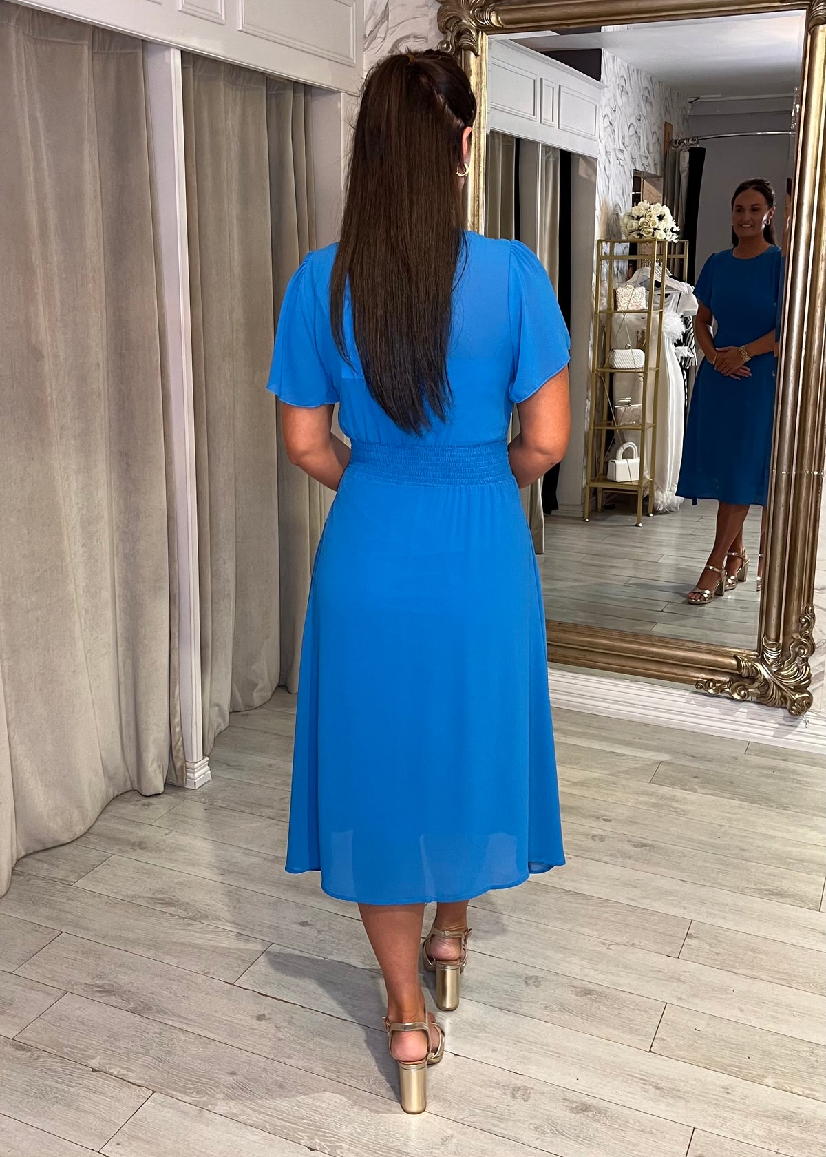 "Martina" Dress In Blue