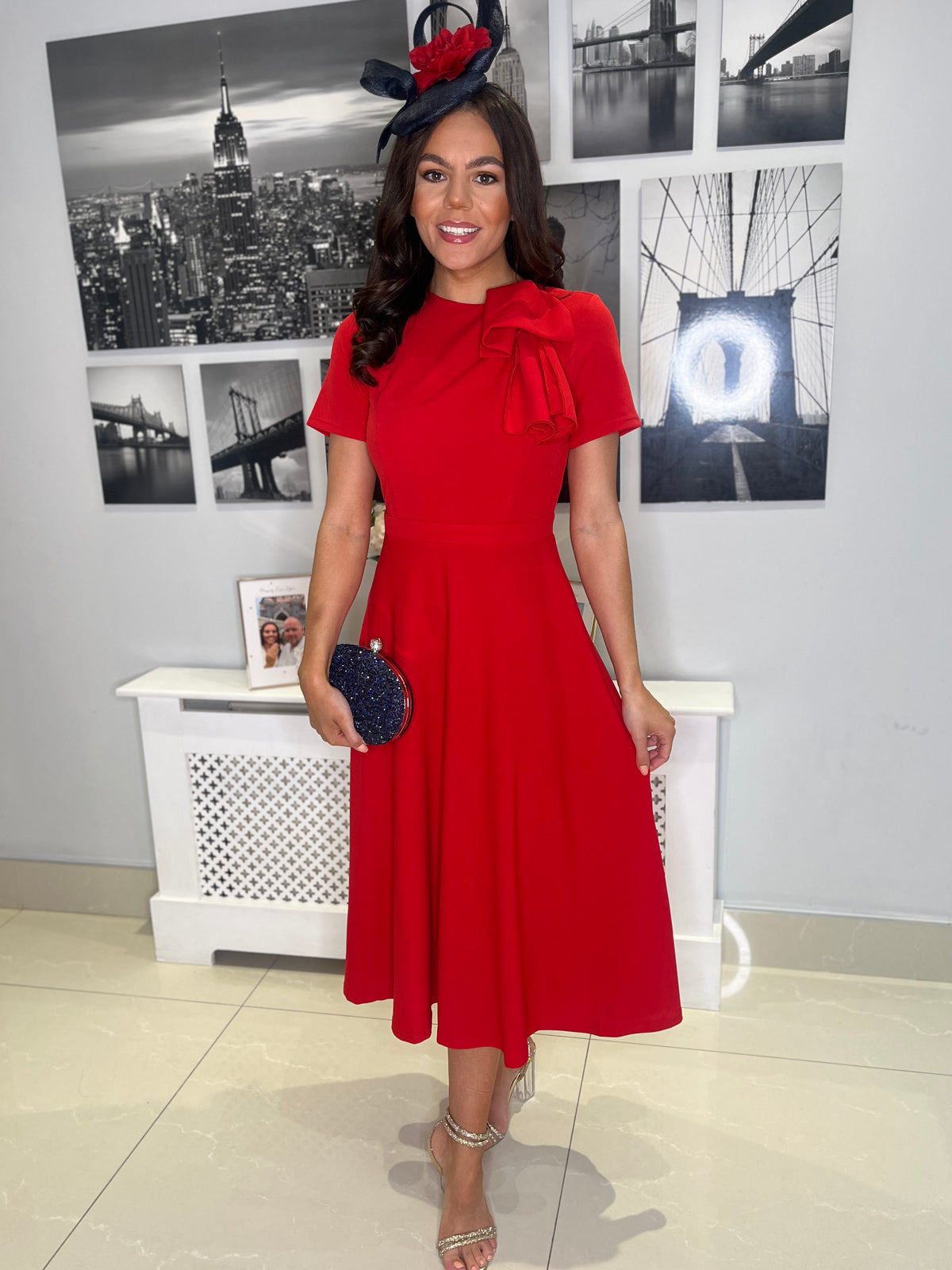 “Minta” Dress In Red