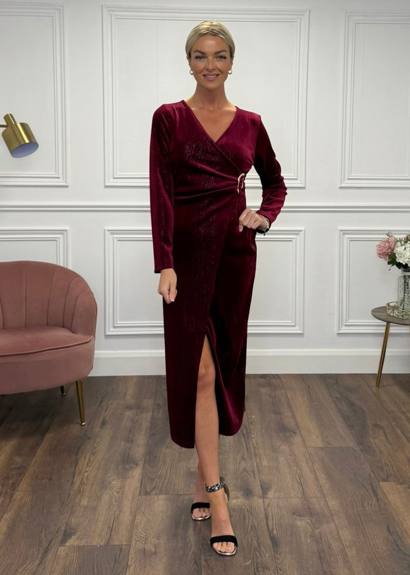 "Susie" Dress in Burgundy