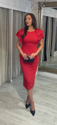 "Sama" Dress In Red