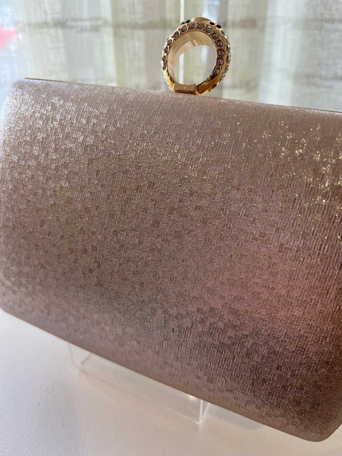 "Paisley" Handbag In Rose Gold