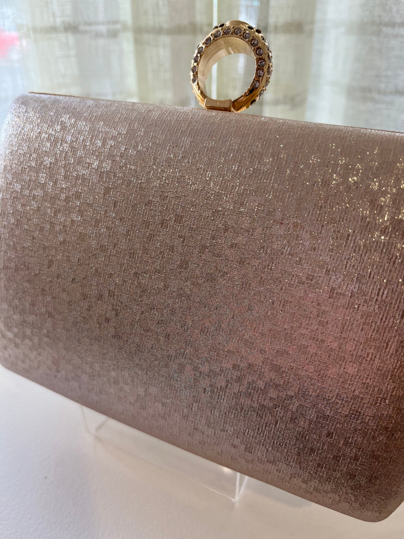 "Paisley" Handbag In Rose Gold