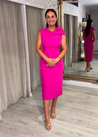 "Ola" Dress In Fuchsia