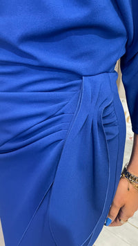 “Elsa” Dress In Royal Blue