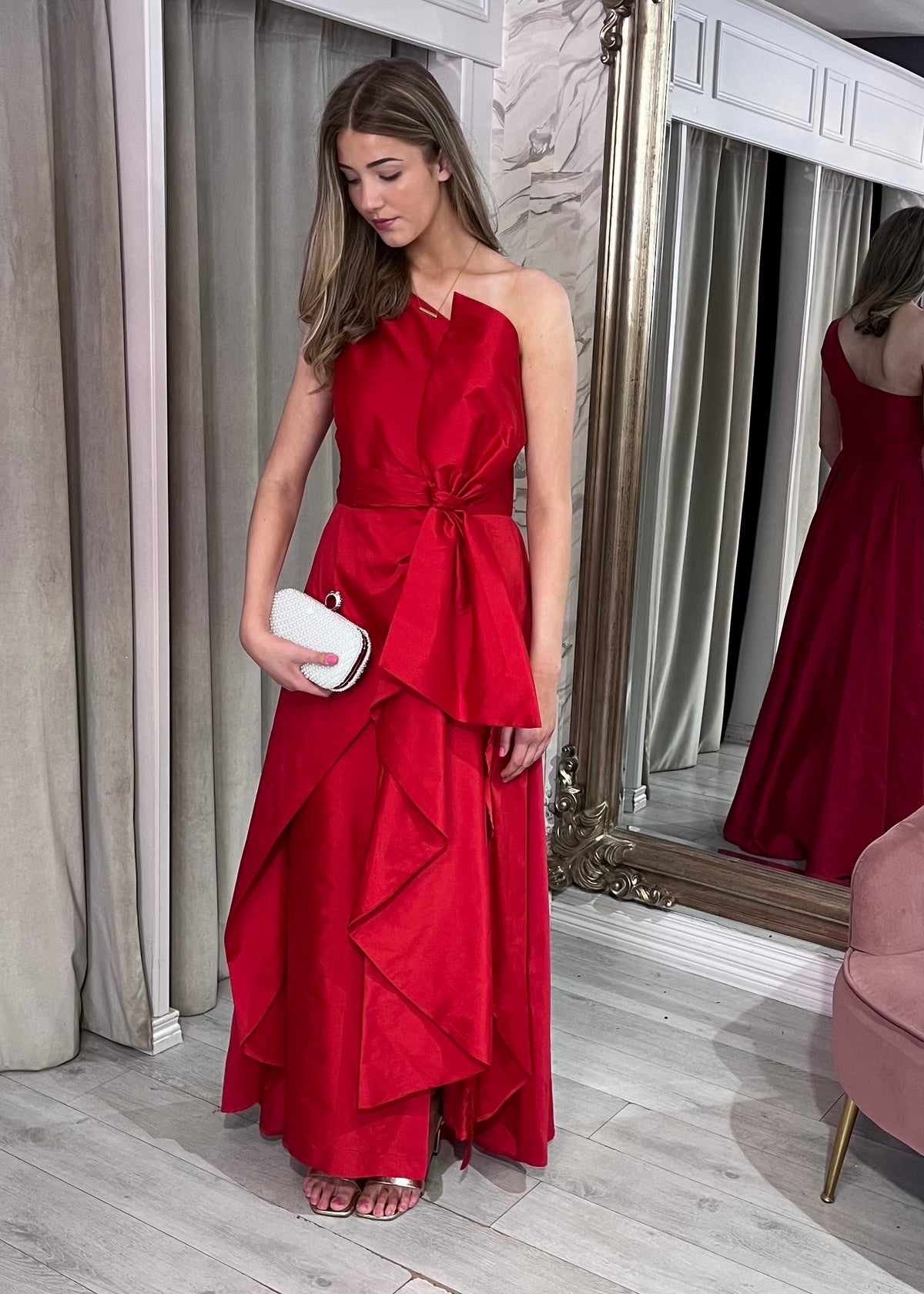“Alicia” Dress In Red