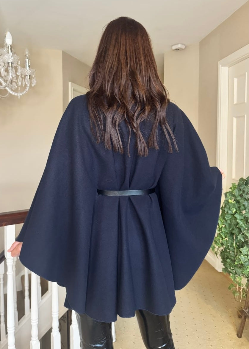 “Nelly” Cape In Navy