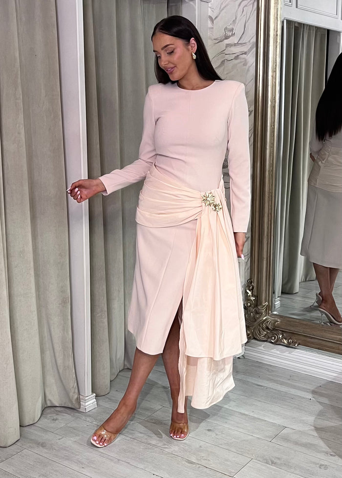 “Camilla” Dress in Blush