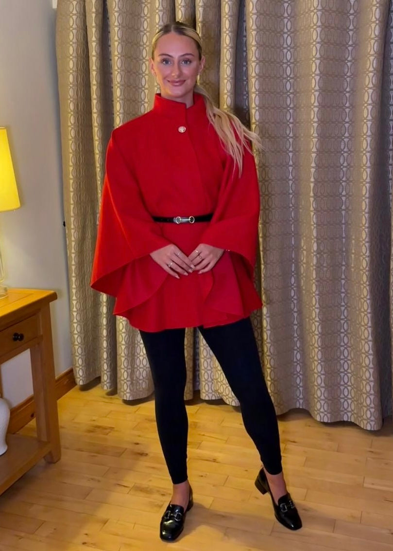 “Nelly” Cape In Red