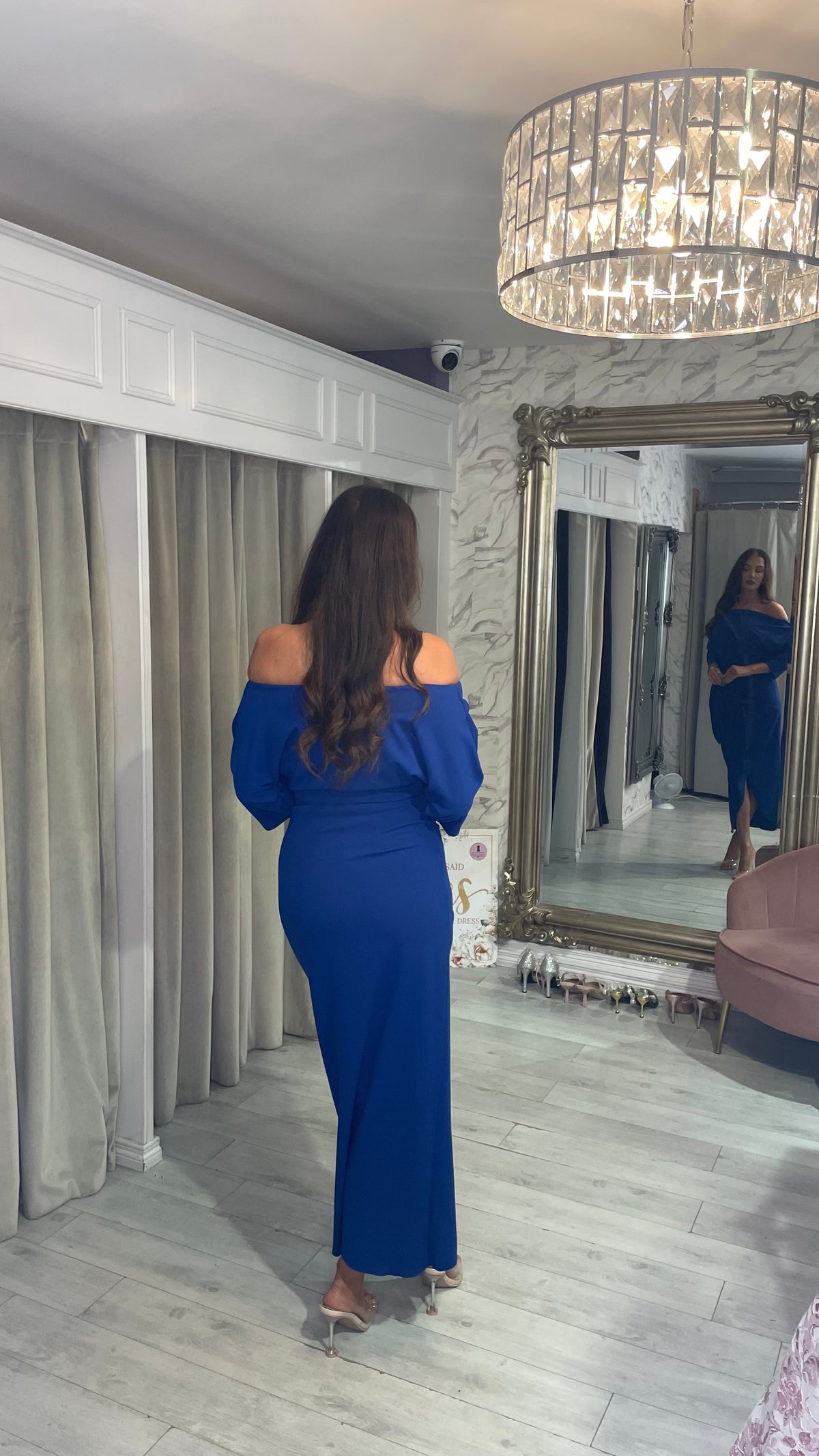 “Elsa” Dress In Royal Blue