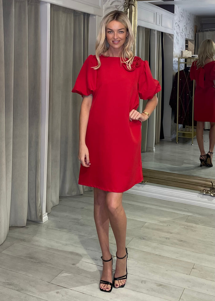 "Emery" Dress In Red
