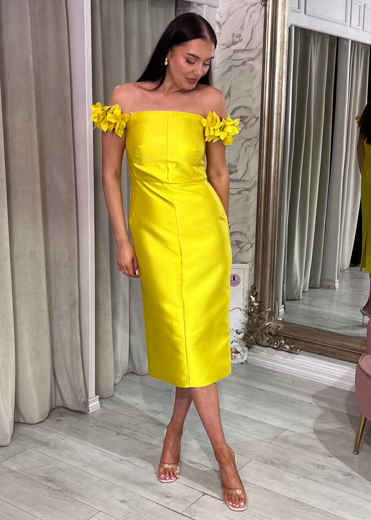 "Lillian" Dress In Yellow