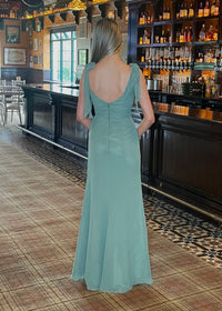“Jolie” Bridesmaid Dress In Silver Fern