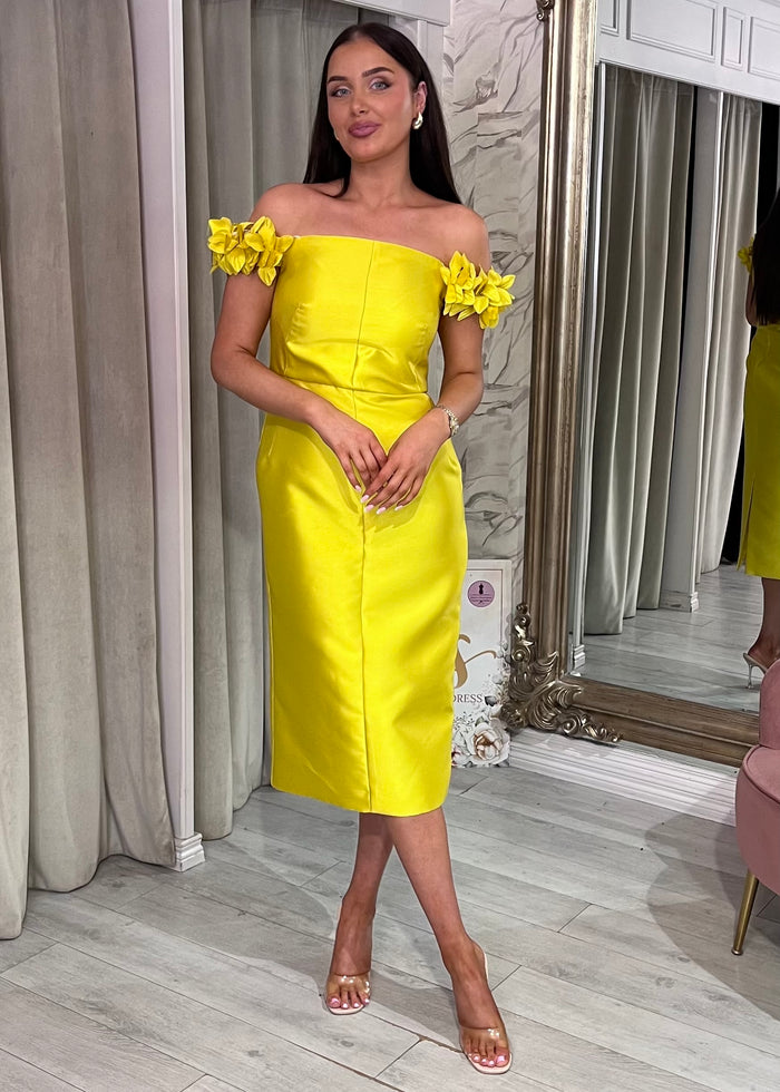 "Lillian" Dress In Yellow