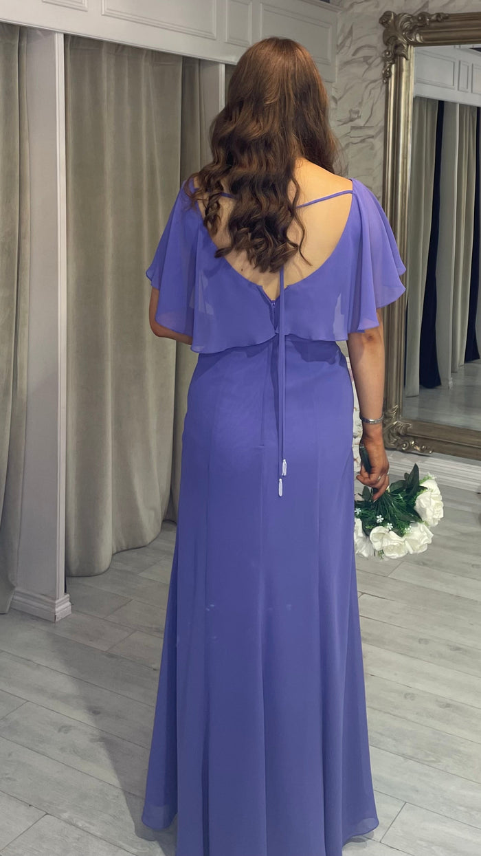 “Victoria” Bridesmaid Dress In Bluebell