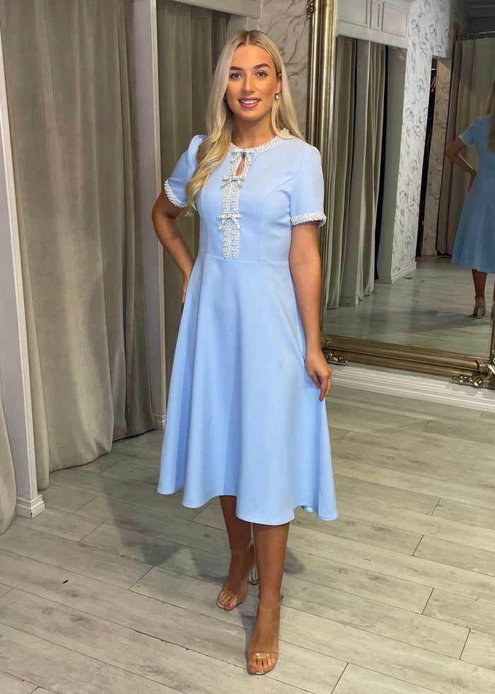 "Lilly" Dress in Powder Blue