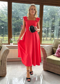 “Helena” Dress In Red