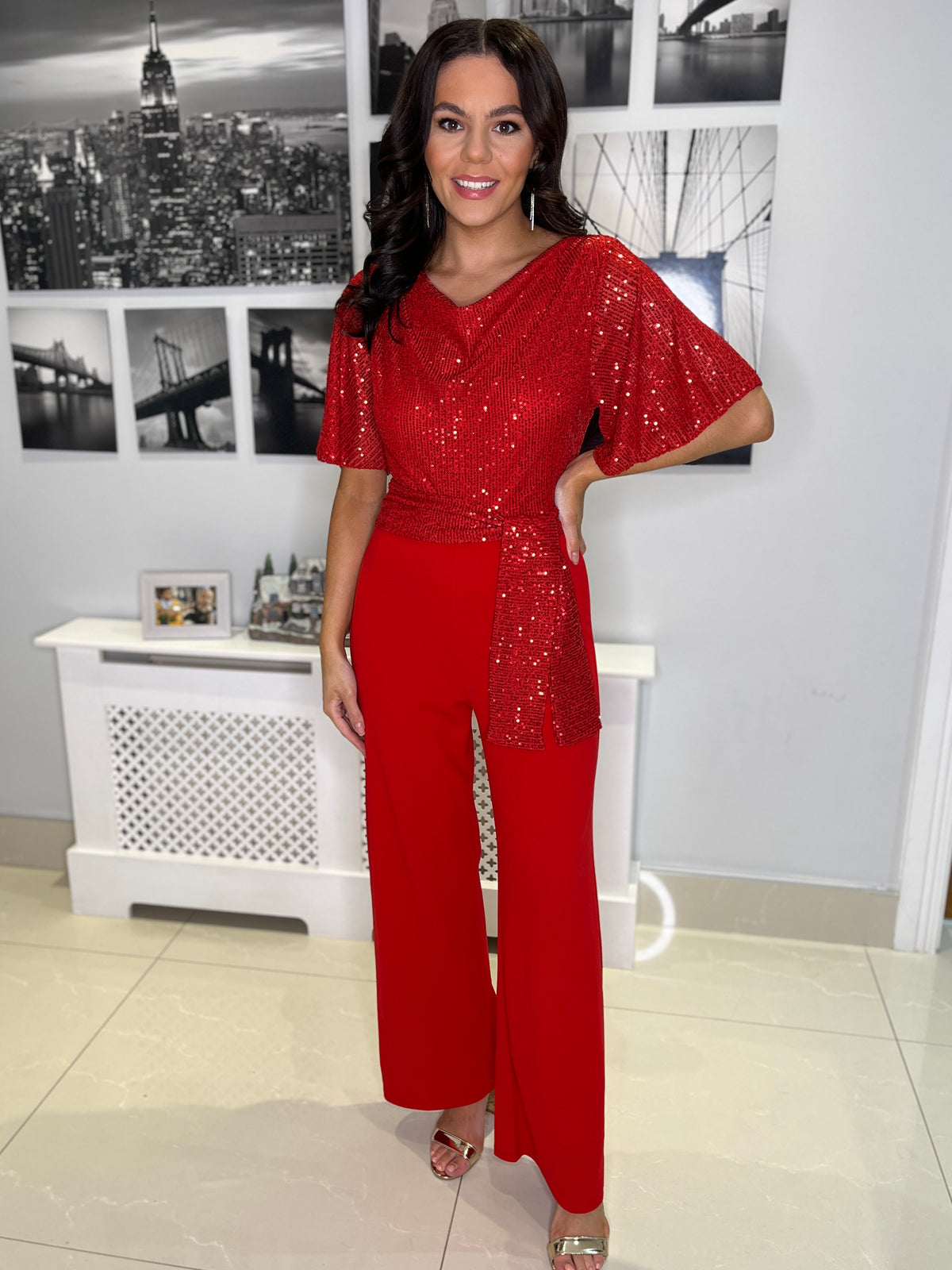 “Críoa” Jumpsuit In Red