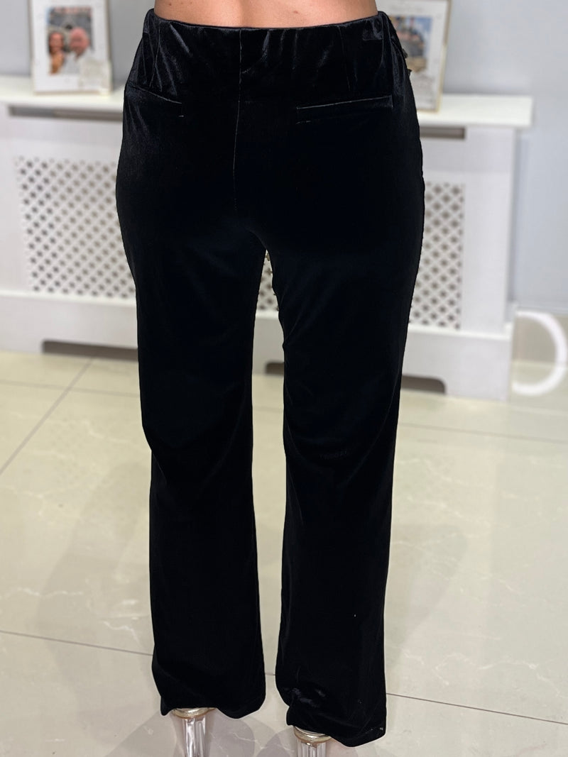 Black Velvet Trousers