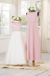 Junior Bridesmaid Dress And Matching Flower girl Dress