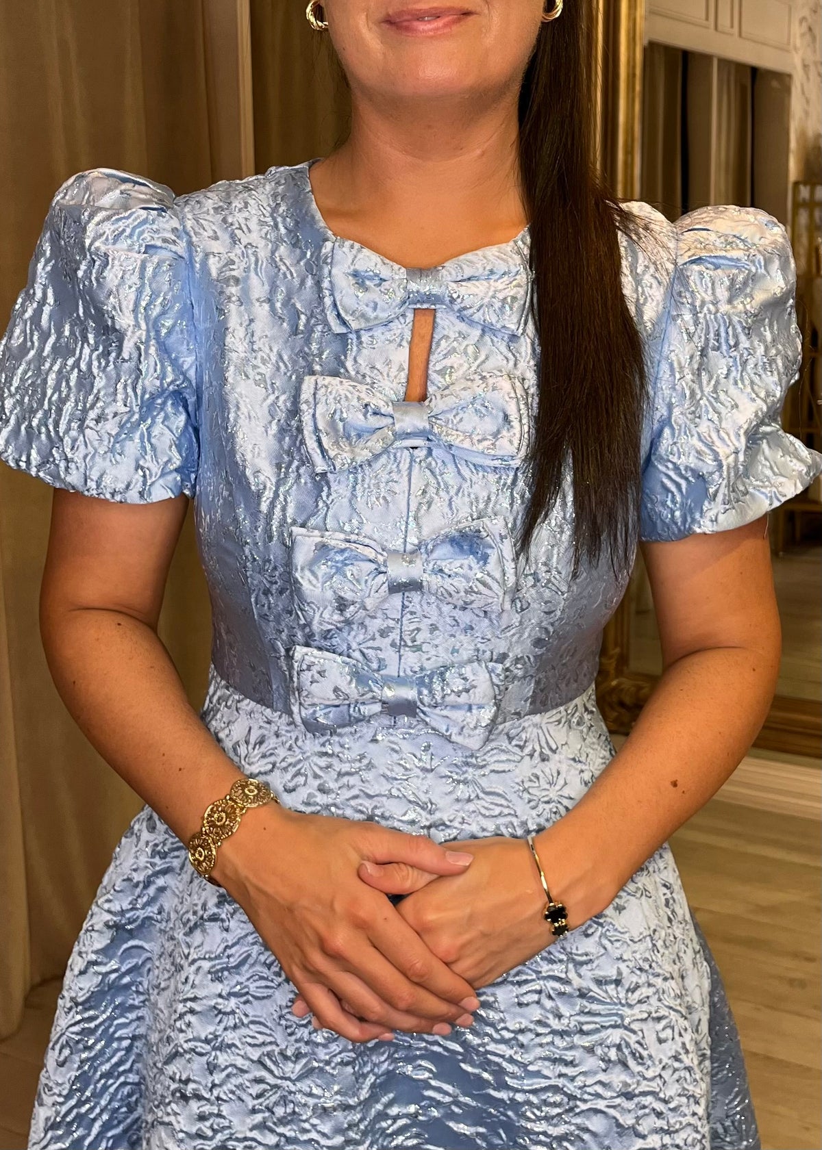 "Priya" Dress In Powder blue