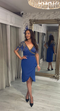 "Saffron" Dress In Blue