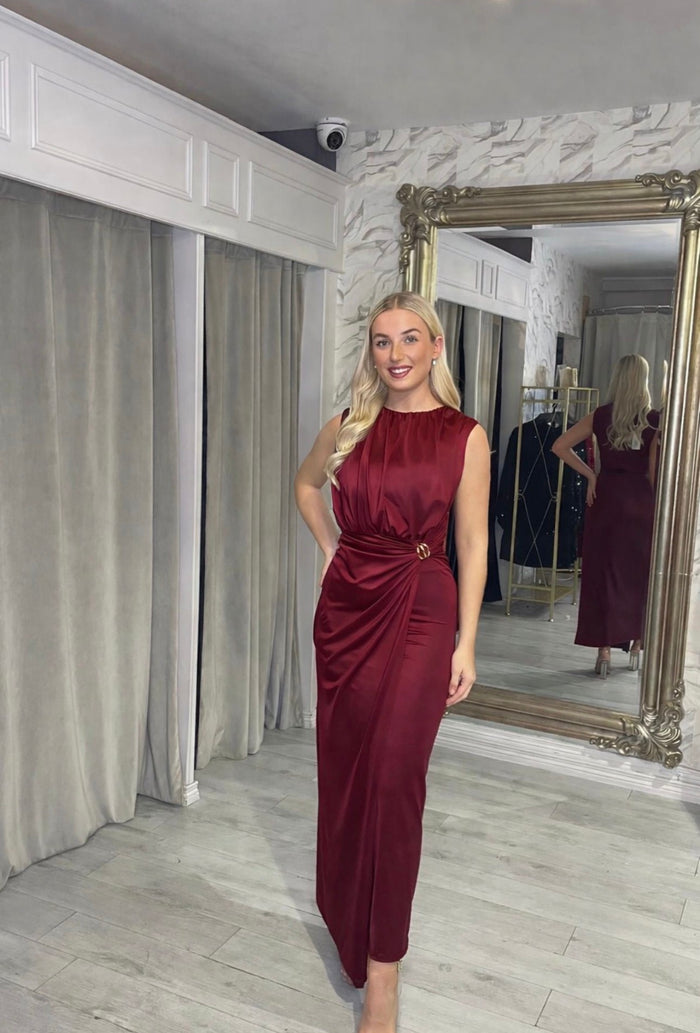 Stacy dress in Burgundy