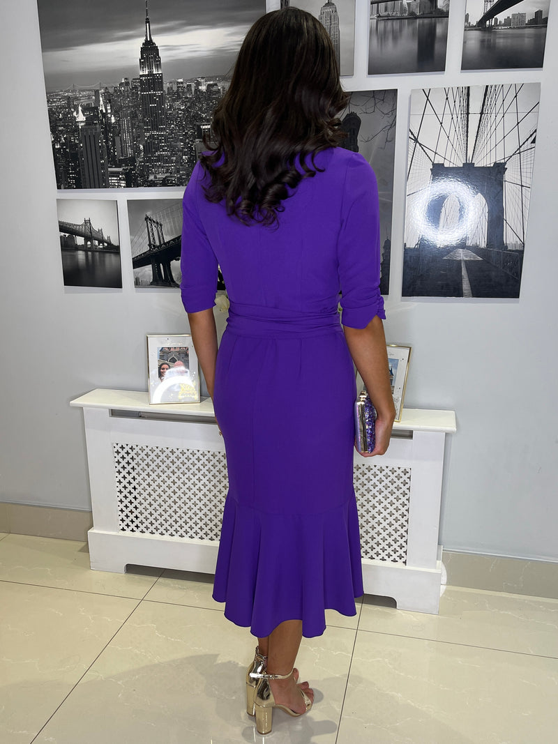 “Nina” Dress In Purple