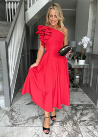 “Penelope” Dress In Red
