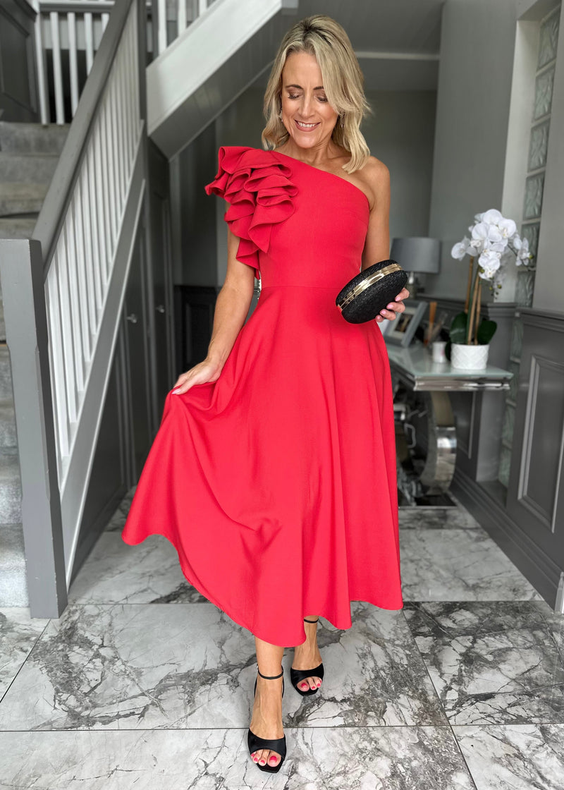 “Penelope” Dress In Red