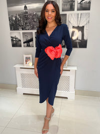 “Imogen” Dress In Navy