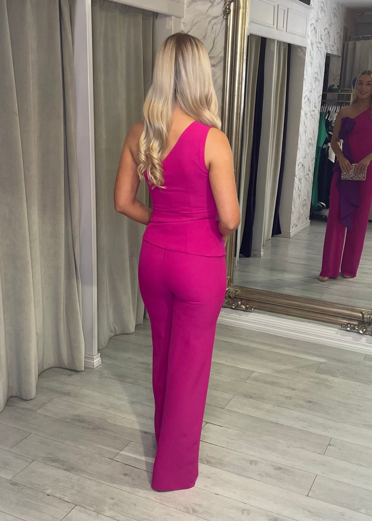 "Malak" Two Piece In Fuchsia