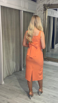 "Clara" Dress in Coral