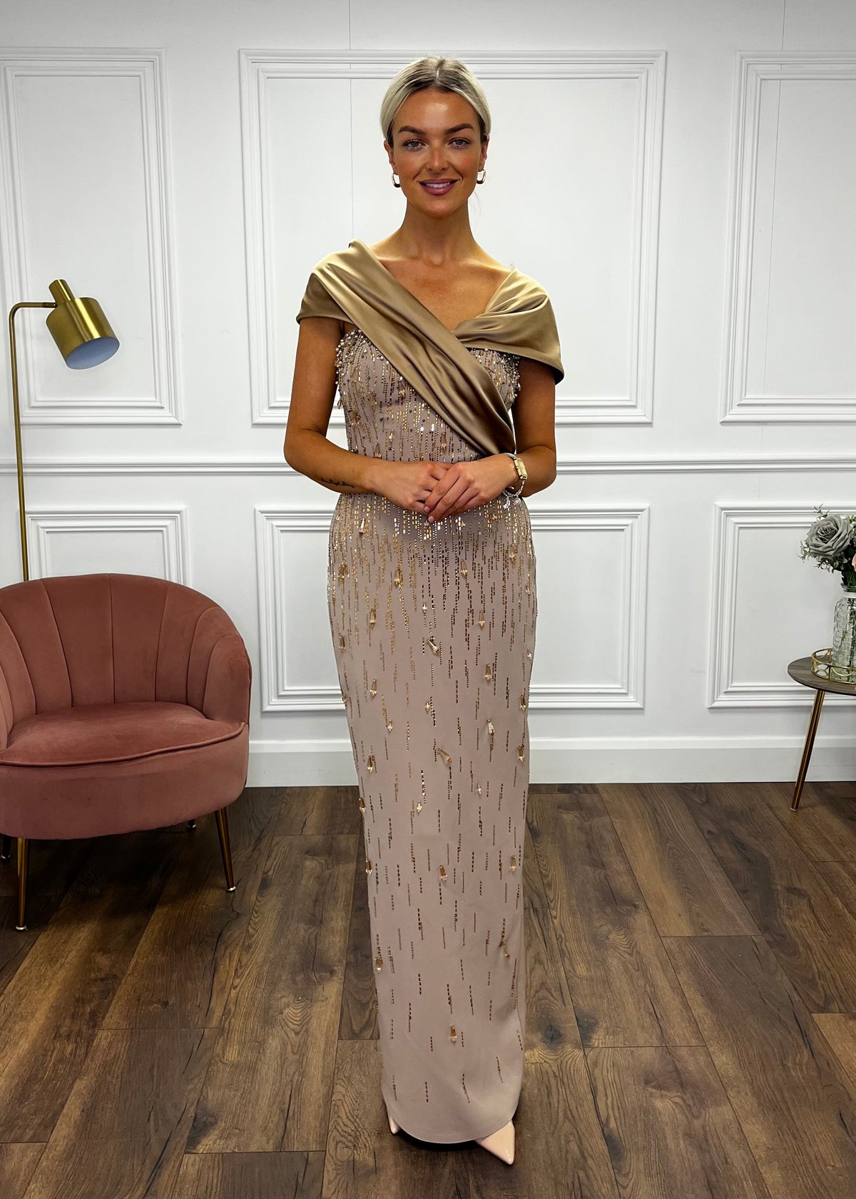 “Harper” Dress In Mink