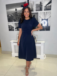 “Aileen” Dress In Navy