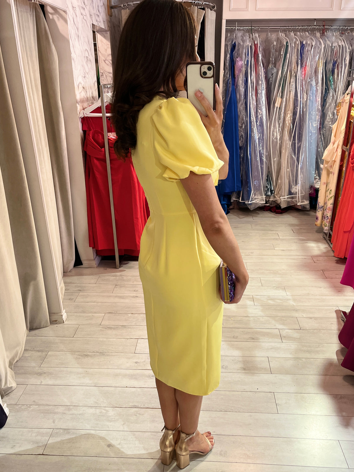 “Perri” Dress In Yellow