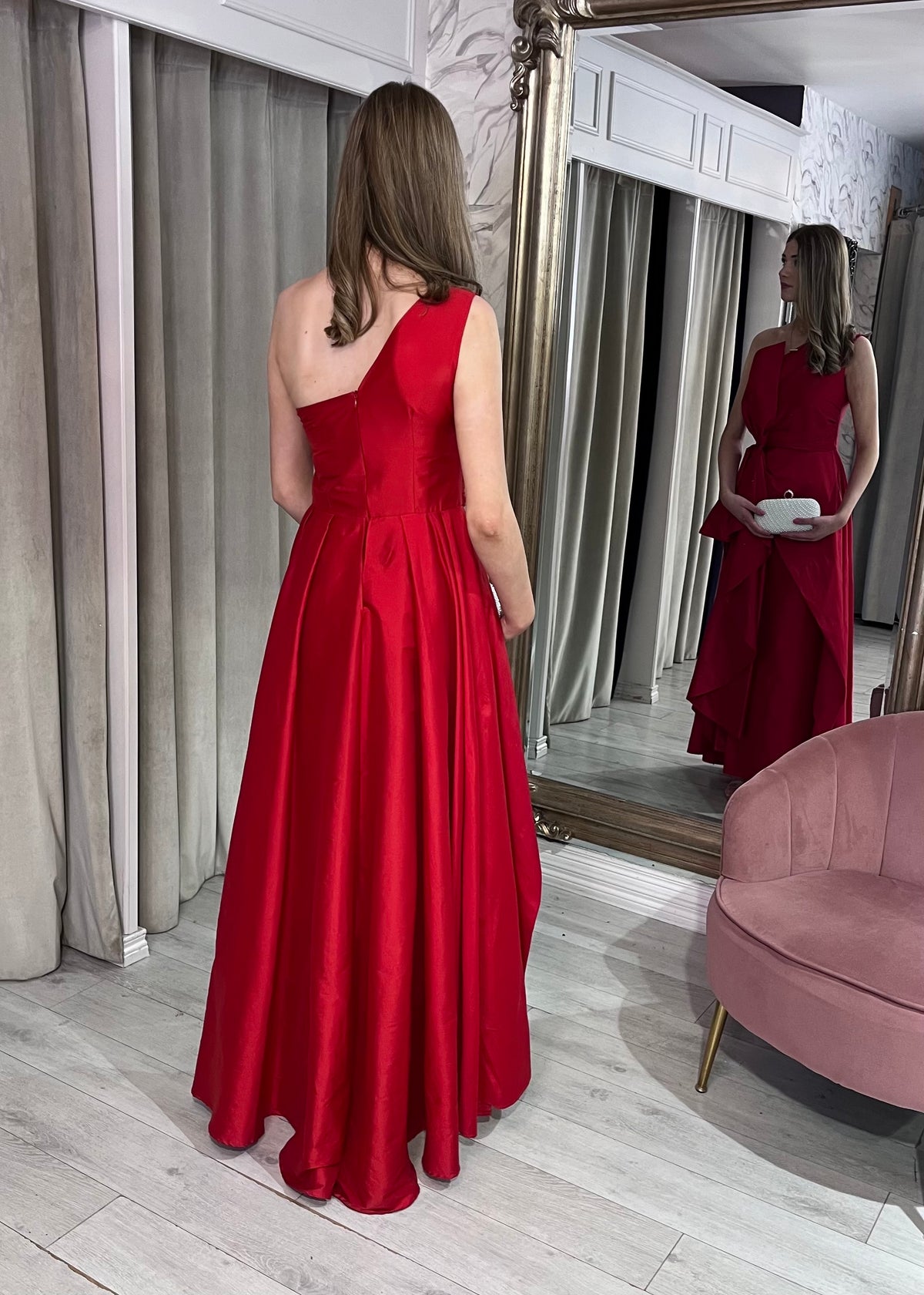 “Alicia” Dress In Red