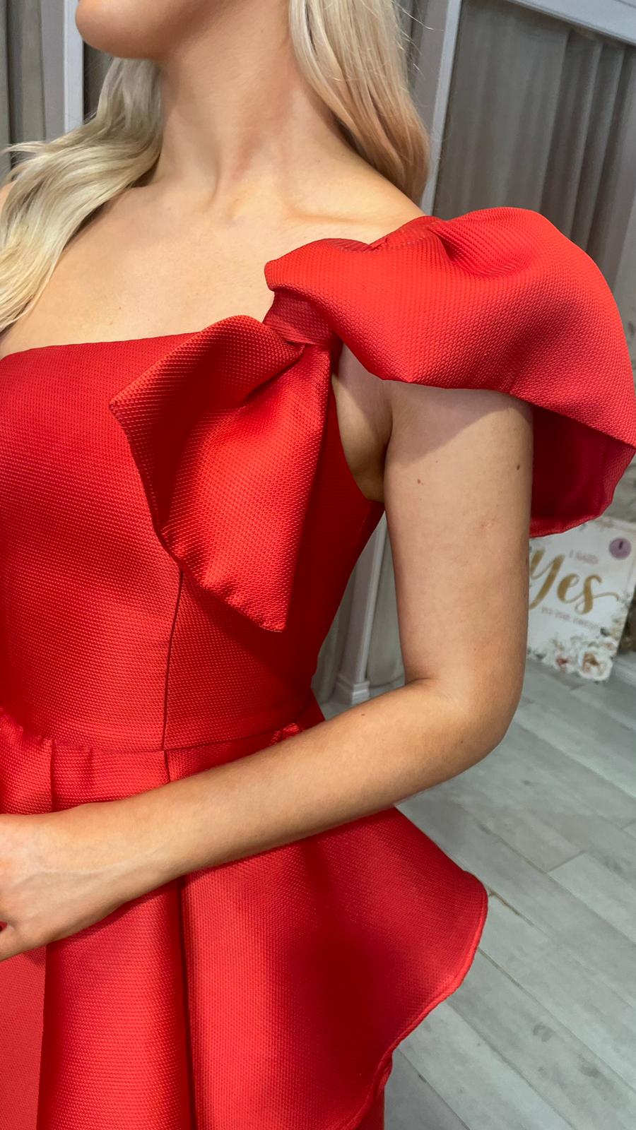 “Dana” Dress In Red