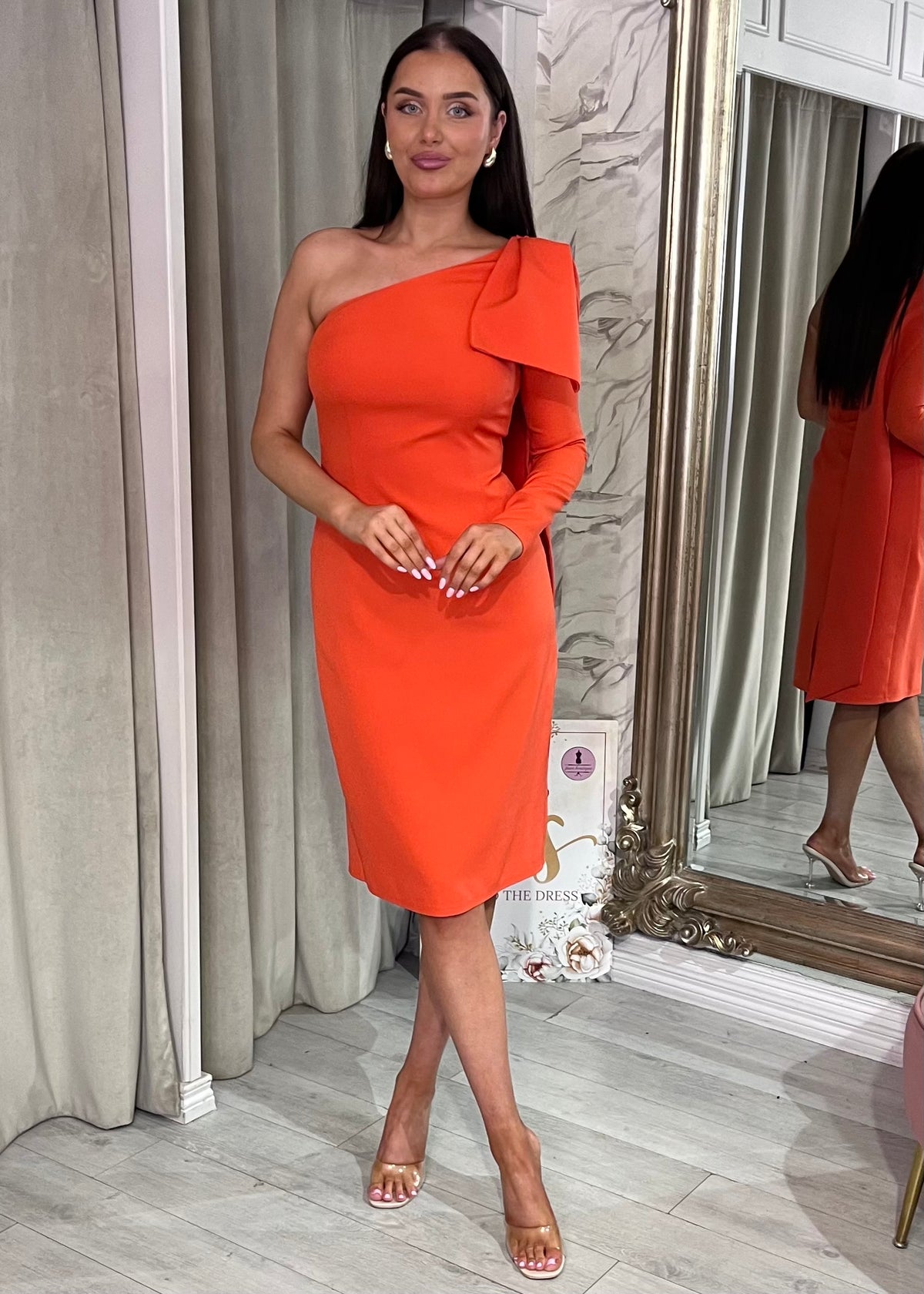 “Rudi” Dress In Orange