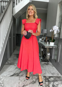 “Helena” Dress In Red