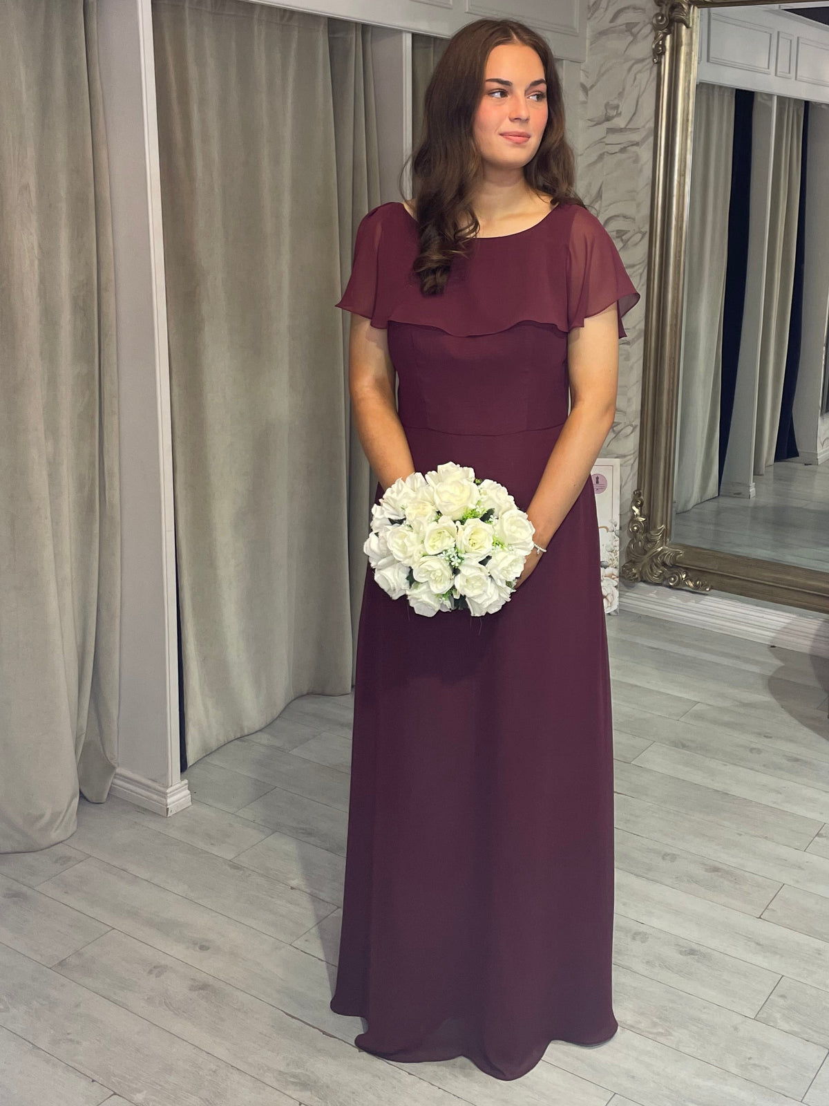 “Meg” Bridesmaid Dress In Port