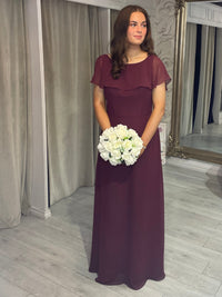 “Meg” Bridesmaid Dress In Port