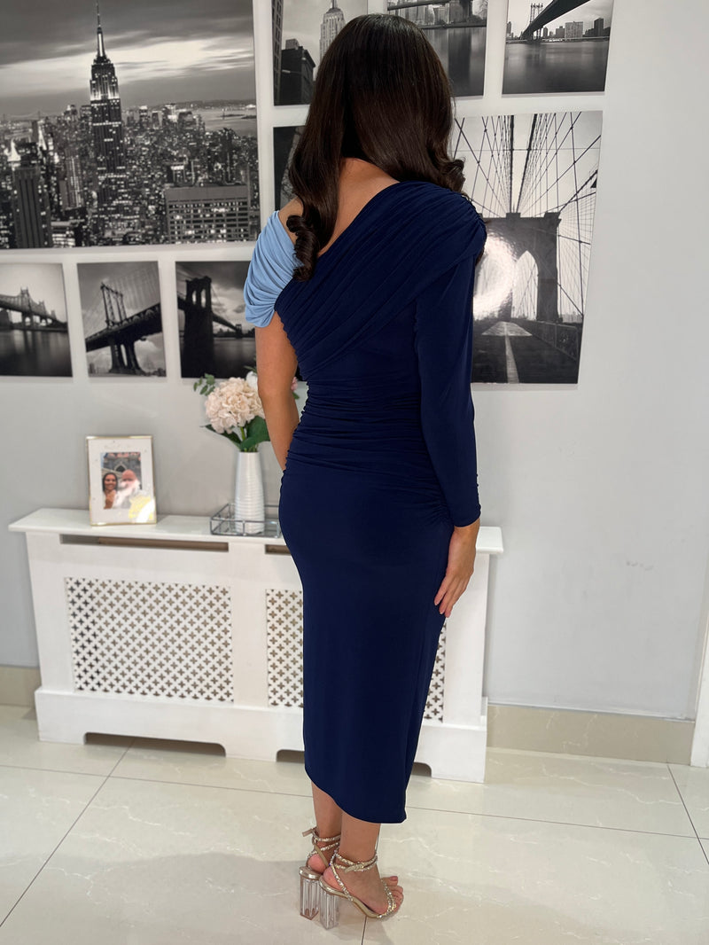 “Paula” Dress In Navy