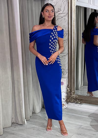 “Mica” Dress In Blue