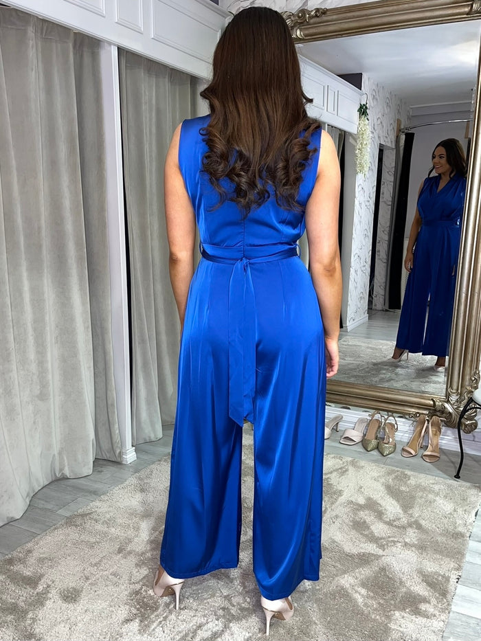 Royal Blue Wide Leg Jumpsuit