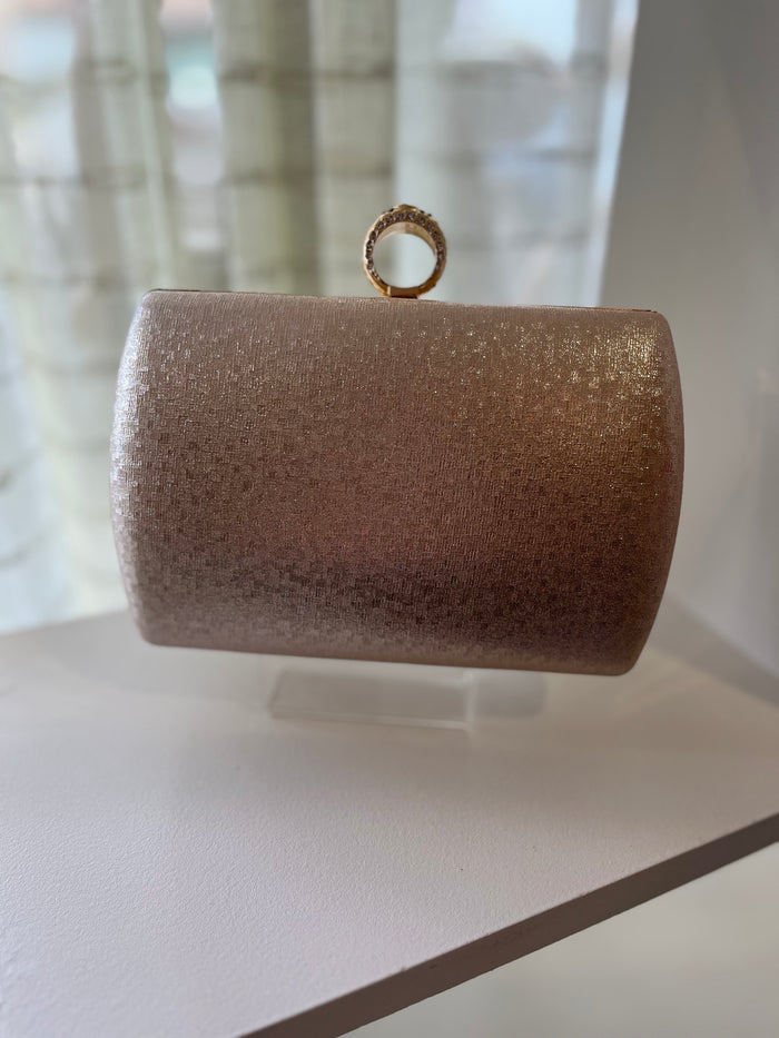"Paisley" Handbag In Rose Gold